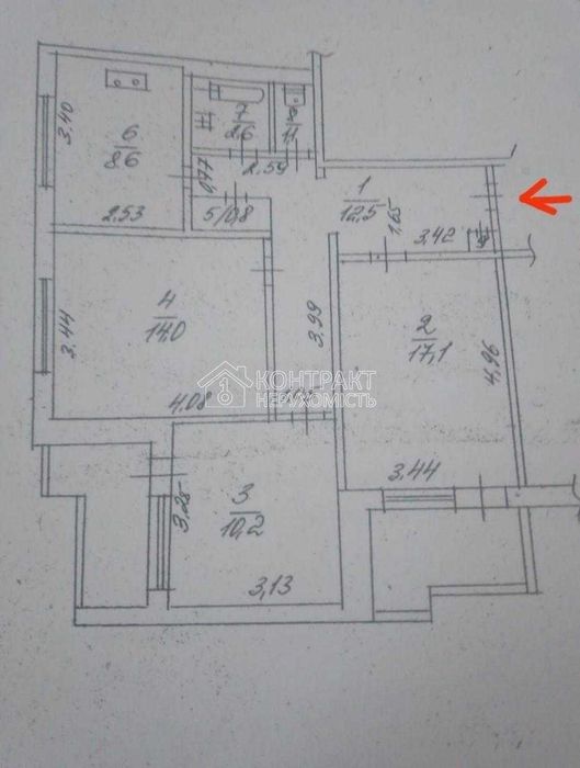 Продаж 3-кімнатної квартири на Олексіївці