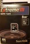 Karta pamięci 8 GB SanDisk Extreme III