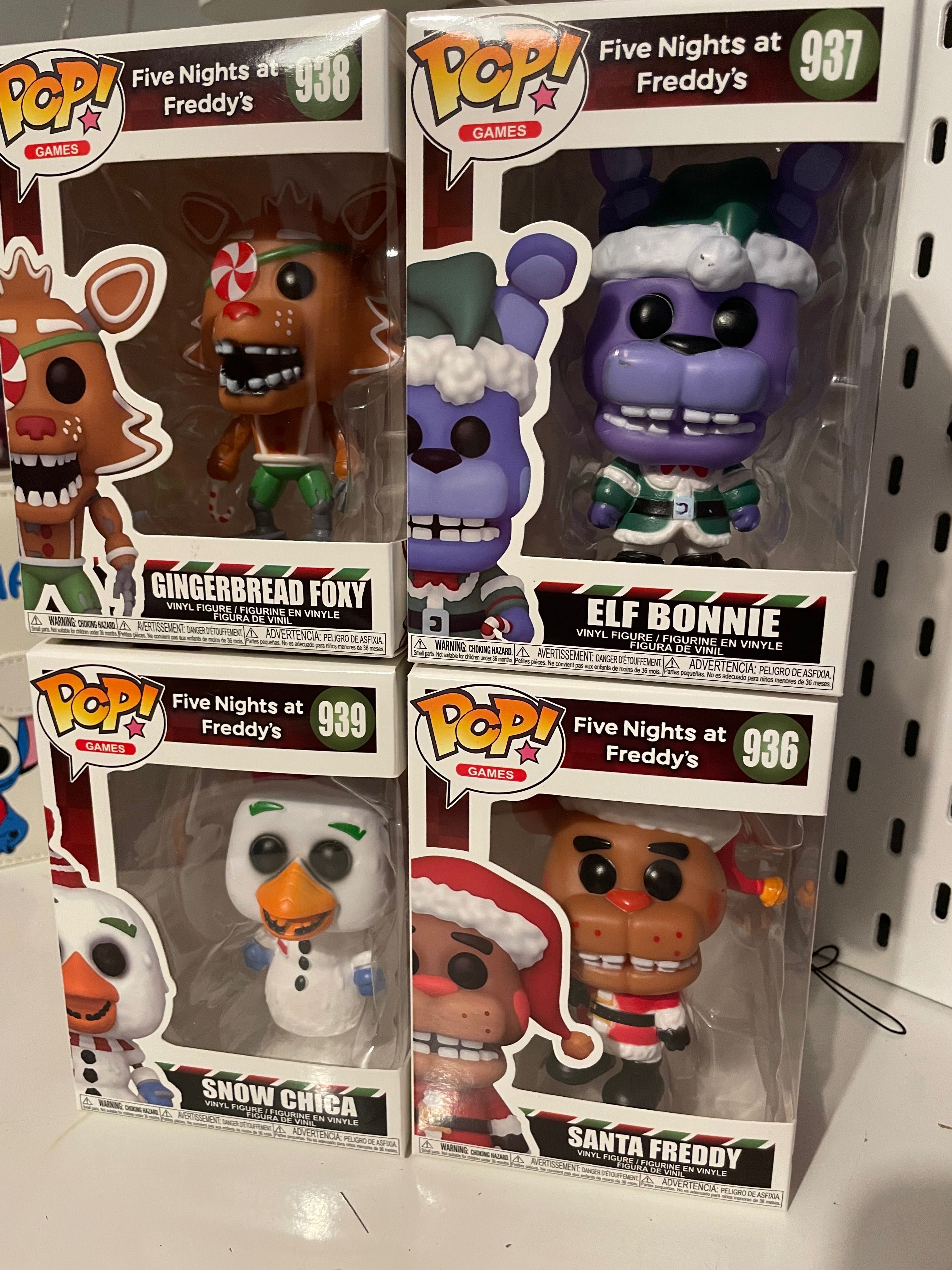 Conjunto inspirações POP Figures FNAF Five nights at freddy