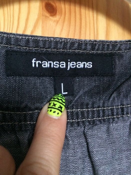 Sukienka jeansowa tunika L franca jeans
