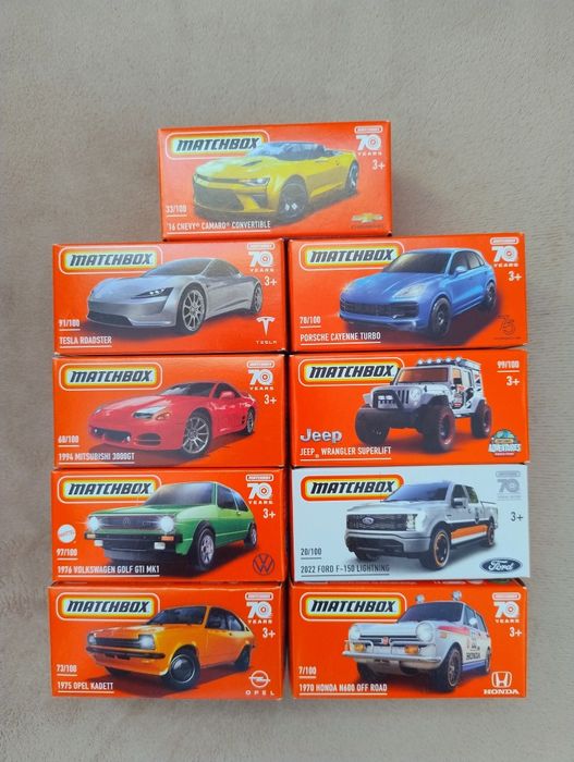 Matchbox zestaw 9 szt