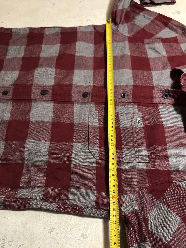 Сорочка Holister Flannel Overshirt casual cargo classic vintage