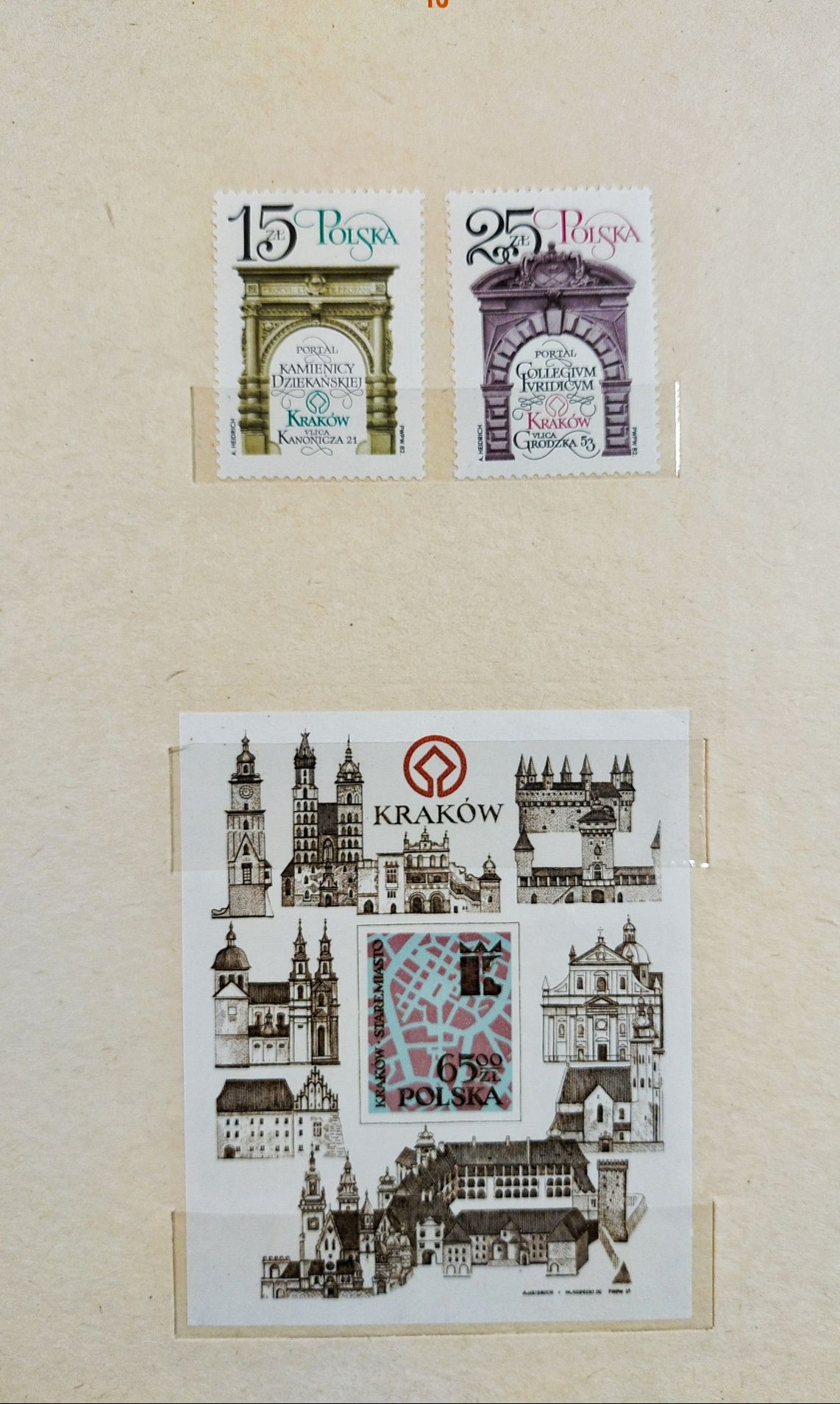 Klaser jubileuszowy Polska 82-84 tom XV znaczki czyste, kompletny