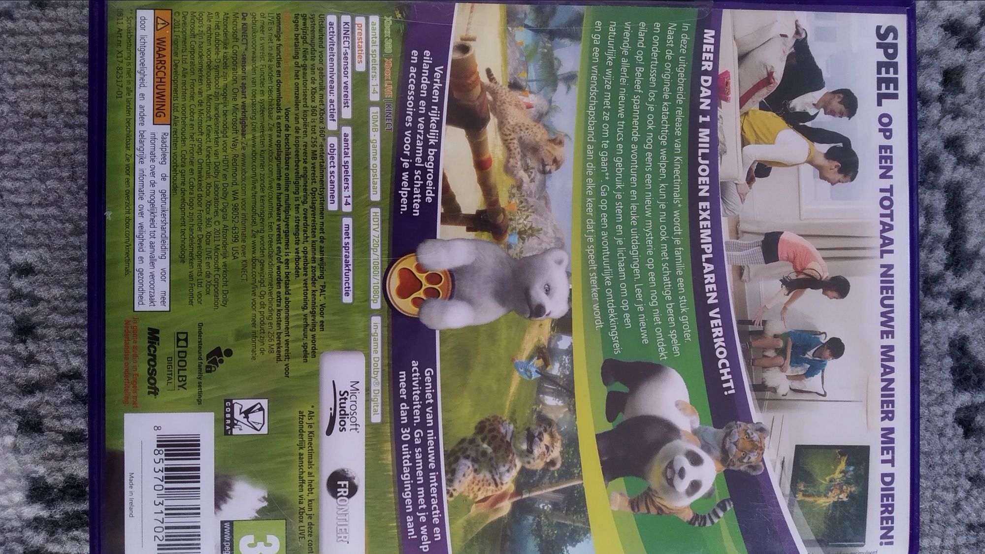 Kinectimals gra Kinect Xbox 360 PL