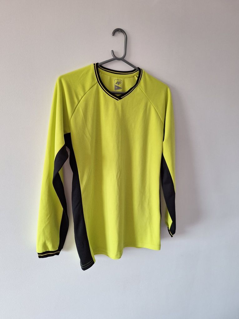 Bluza koszulka żółta sportowa długi rękaw męska 4F M