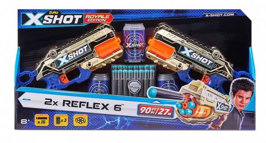 Набор 2 шт Скорострельный бластер Zuru Excel Reflex 6 Double *