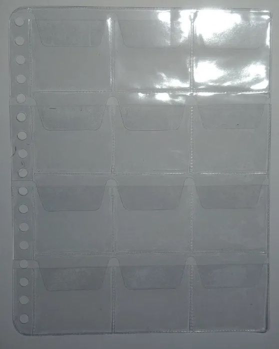 Albuns/Capas, Folhas Plásticas e alvéolos para Moedas e Notas  (NOVO)