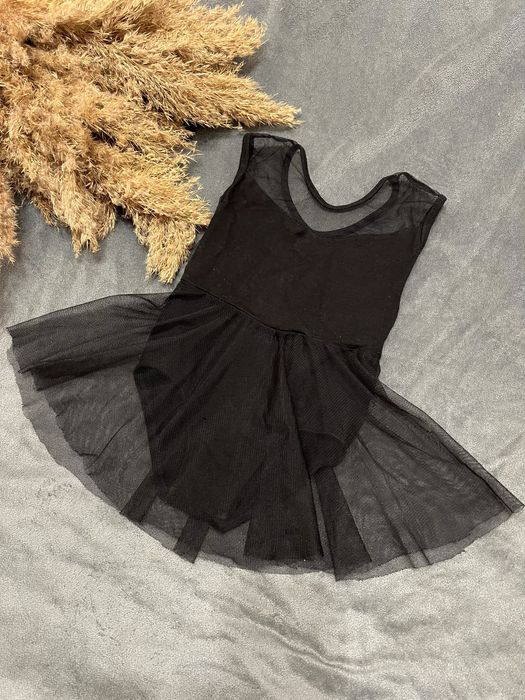 Трико купальник сукня для танців гімнастики 98 104 боді зі спідницею