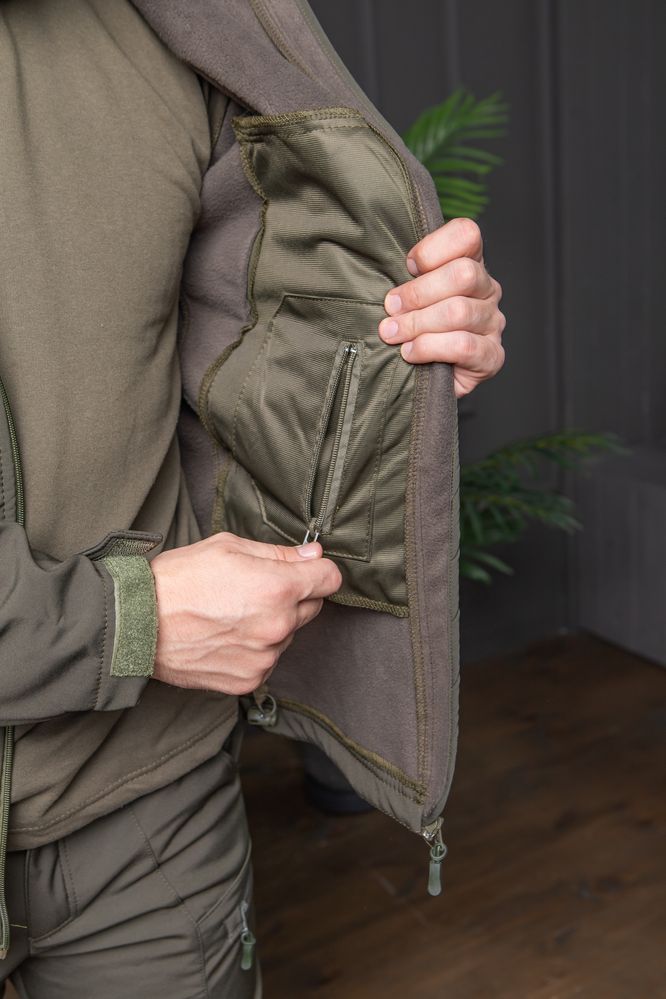 Тактична куртка softshell олива