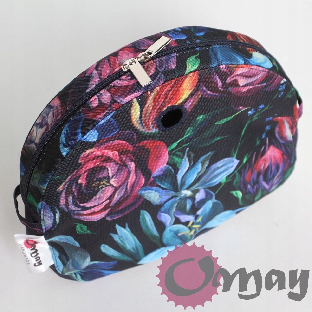 organizer OBAG MOON LIGHT róże kwiaty cudne zamek granatowy wkład OMAY