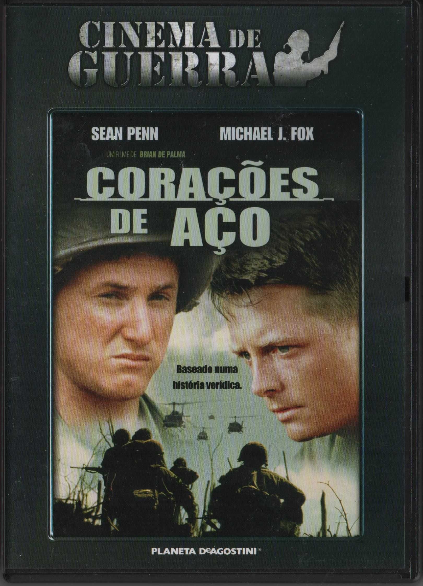 Dvd Corações de Aço - guerra - Sean Penn/ Michael J. Fox - extras