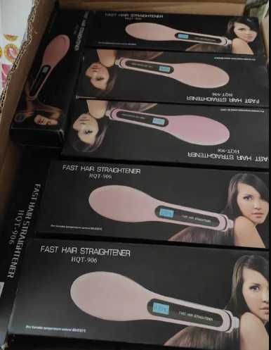 Електричний гребінець-вирівнювач Fast Hair Straightener HQT 906