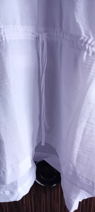 Tunika plażowa śnieżnobiała 50-54