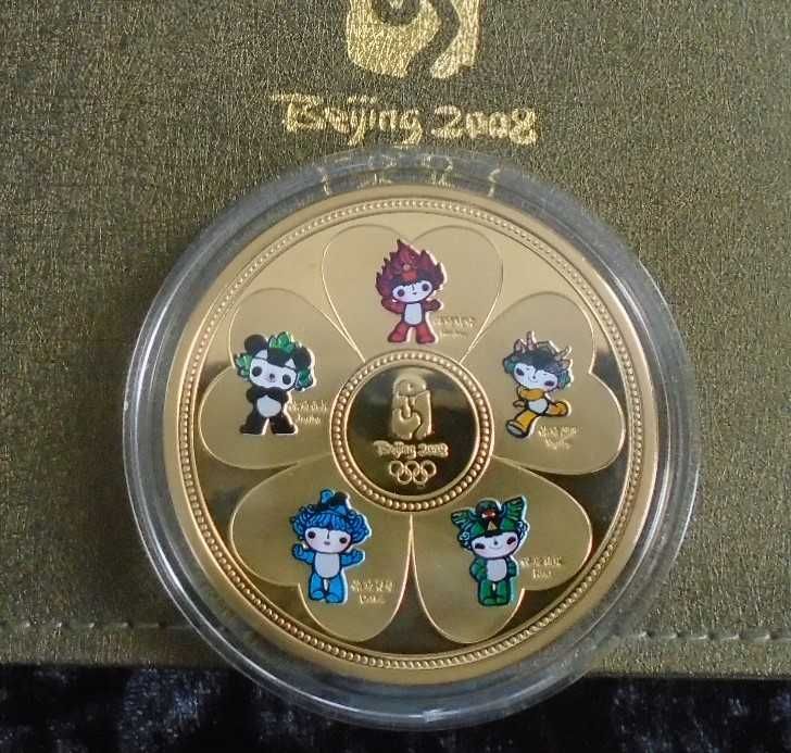 Piękny Oryginalny Medal Olimpijski Beijing 2008 r.