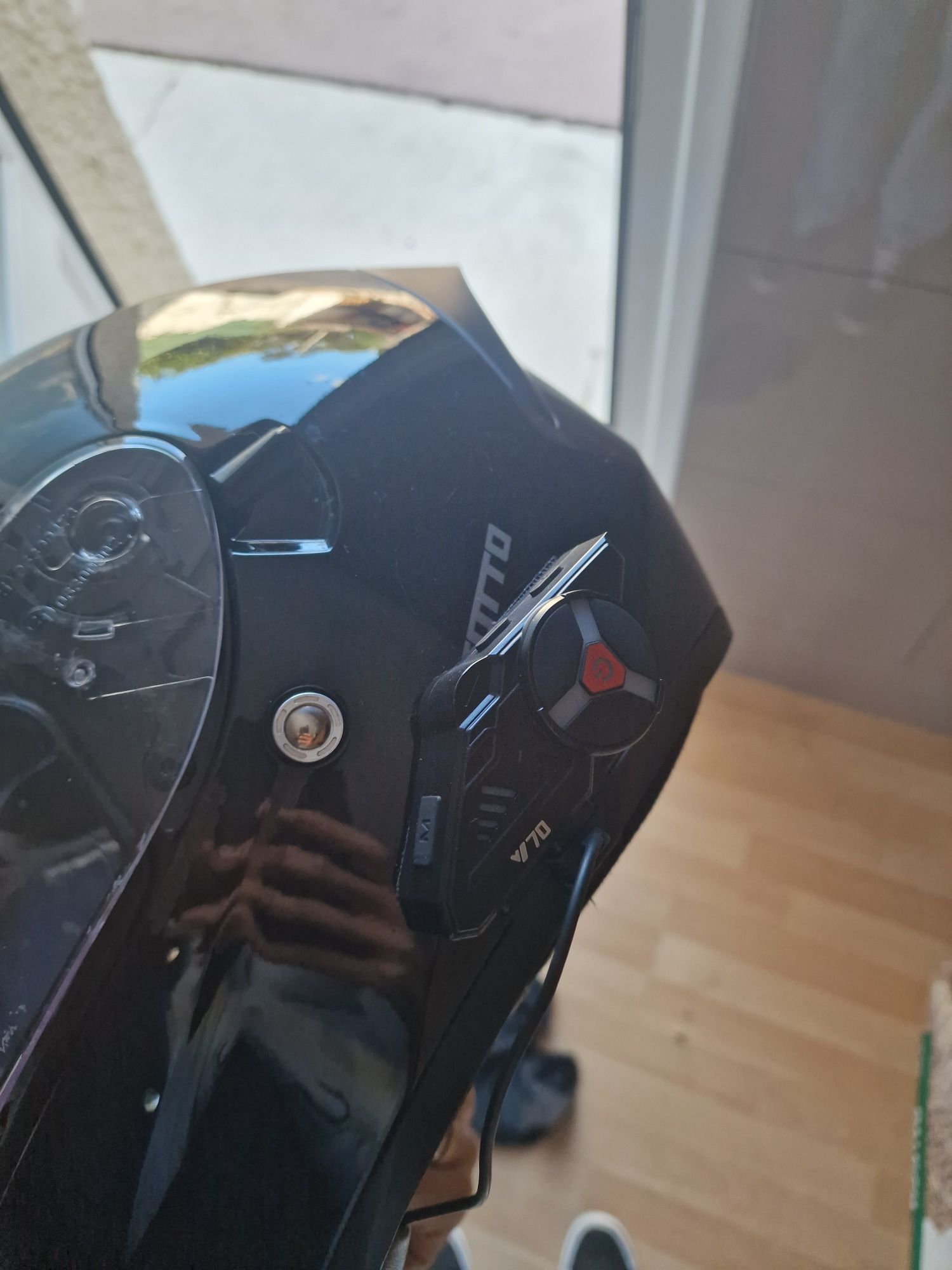 Casaco Moto+Capacete moto+ sistema Bluetooth L