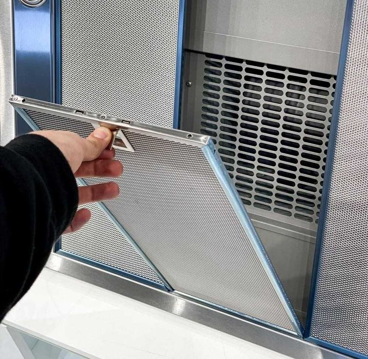 Витяжка Miele / Міле PUR 96 D, острівна, LED, хром, 650 м³/год