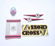 Zestaw naklejek na rower FSM CROSS 2 sitodruk