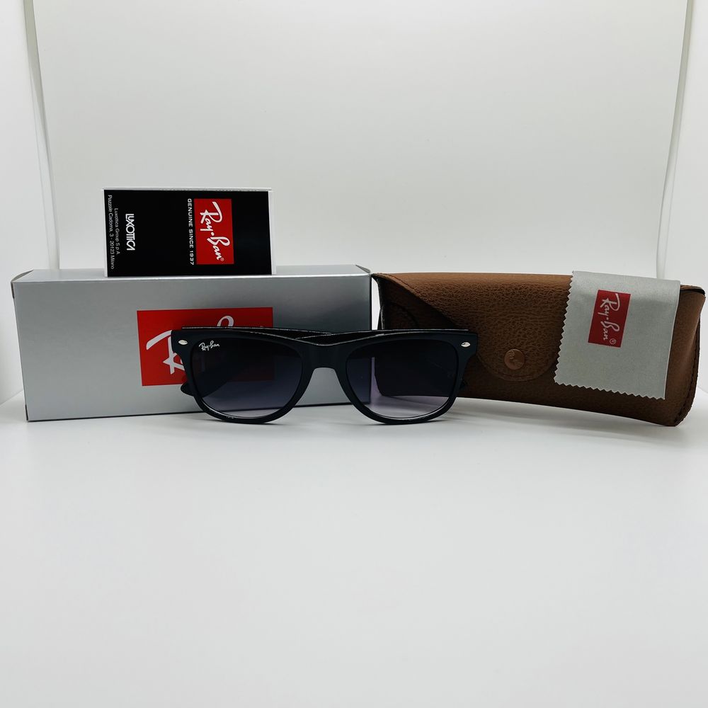 Сонцезахисні окуляри Ray Ban Wayfarer 2140 Glossy Black|Purple