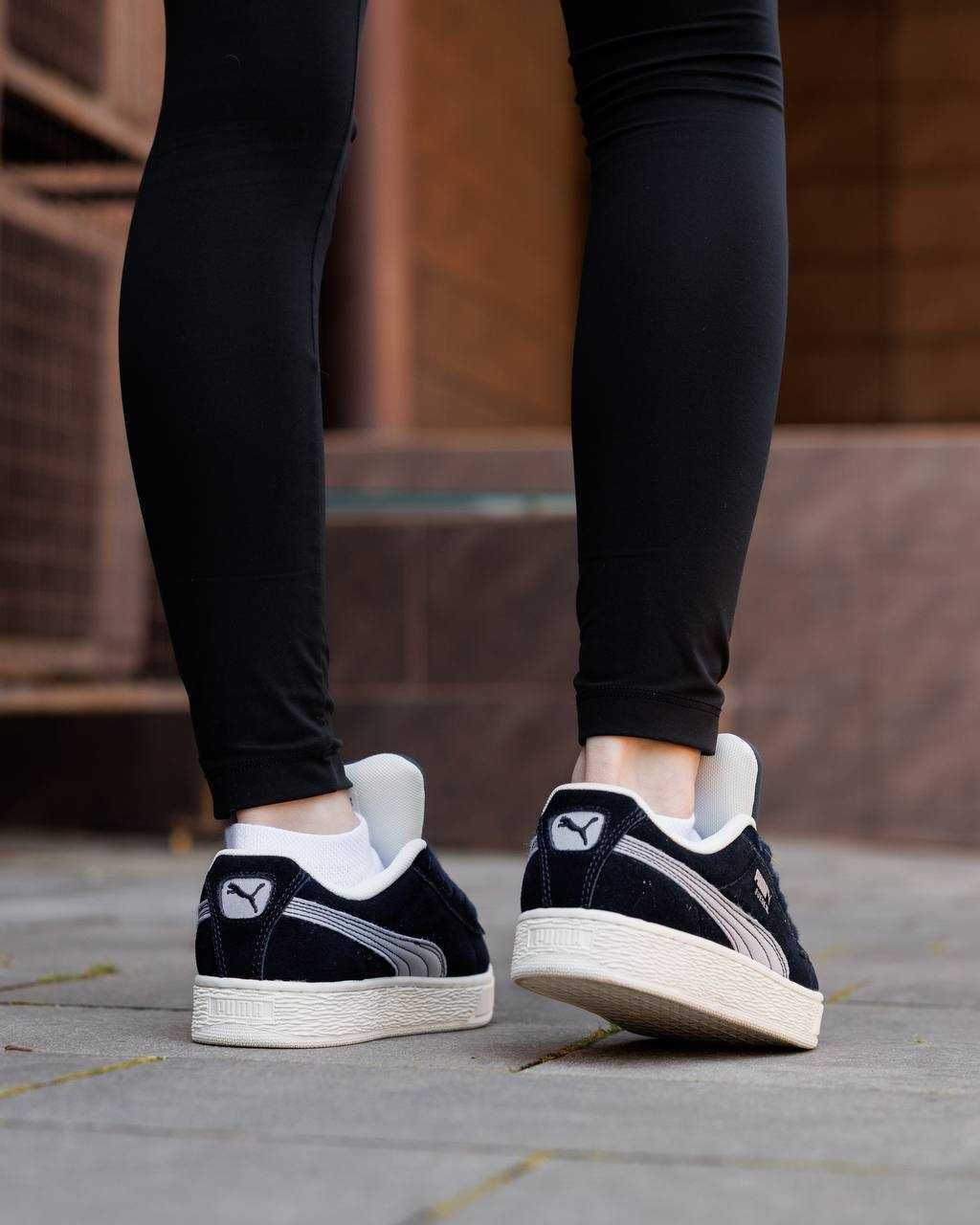 Жіночі кросівки Puma Suede XL синій з білим PM031 ЯКІСТЬ