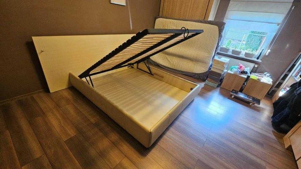 Stelaż 160x200cm do ramy łóżka uchylny, 2 osobowy, solidny, stan BDB,
