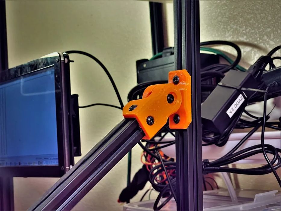 Pivô/Dobradiça para Extrusão 2020 – Meio vão