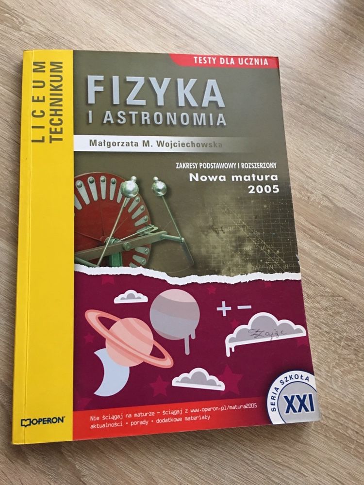 Fizyka i astronomia testy dla ucznia operon