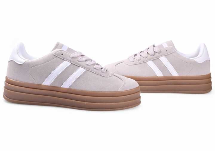 Buty Damskie Sportowe Sneakersy na platformie G Gazelee beżowe r.38