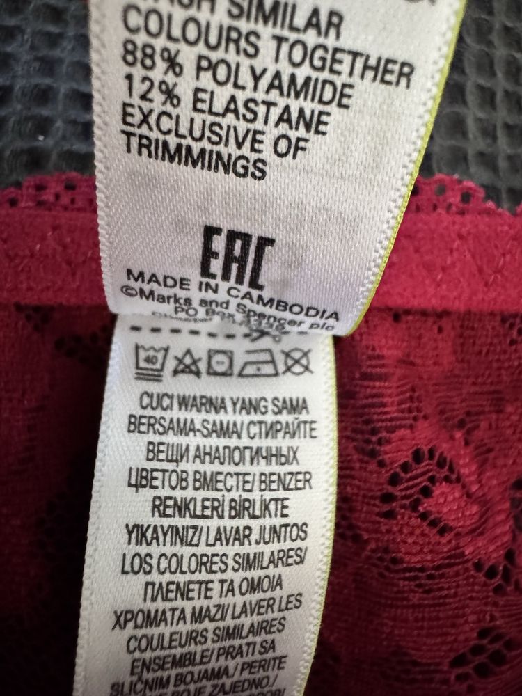 Marks&Spencer мереживна білизна червона