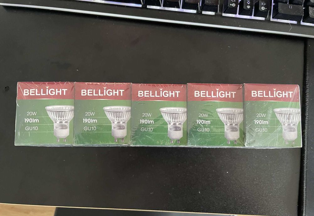 Żarówka halogenowa GU10 20w 10 sztuk - nowe