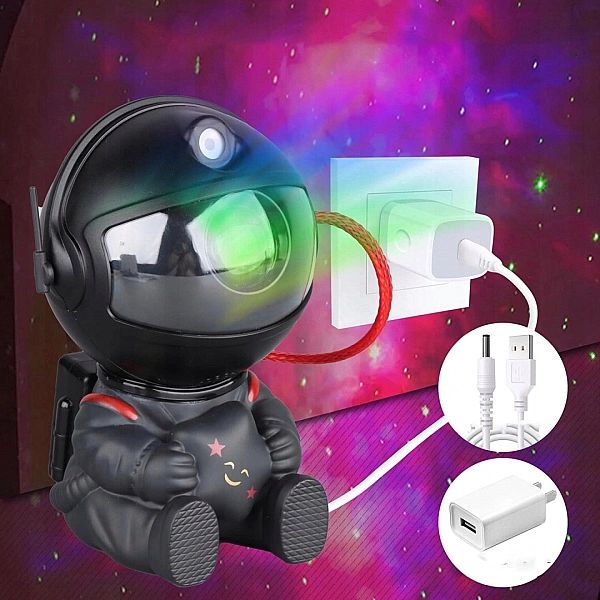 Projektor Gwiazd Astronauta Lampka Nocna LED Dla Dzieci z Efektem Lase