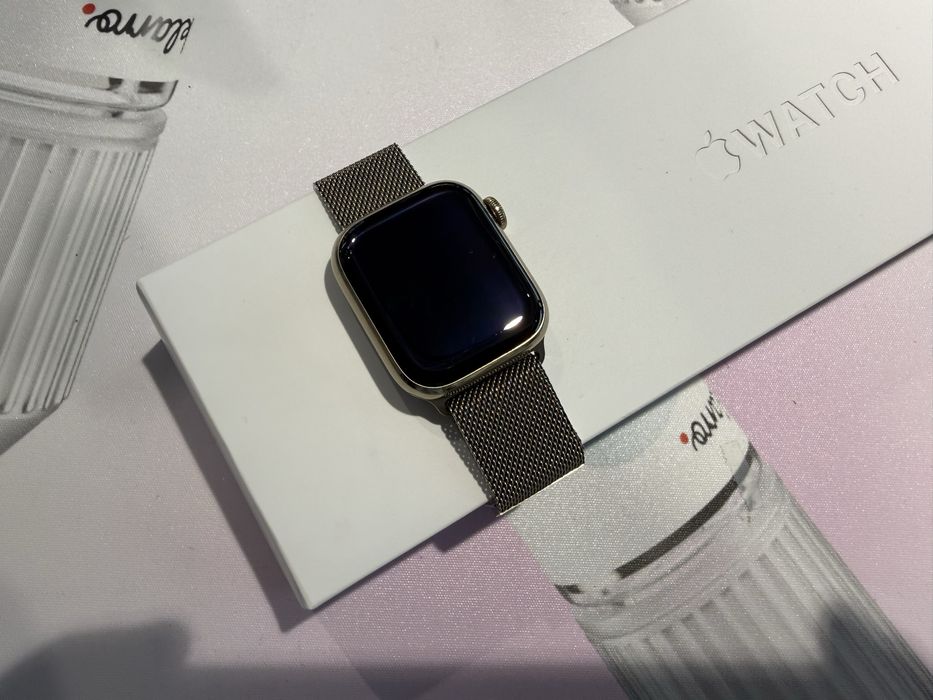 Apple Watch S7 41mm LTE Stainless Ceramic glass, ideal komplet OKSIKOM