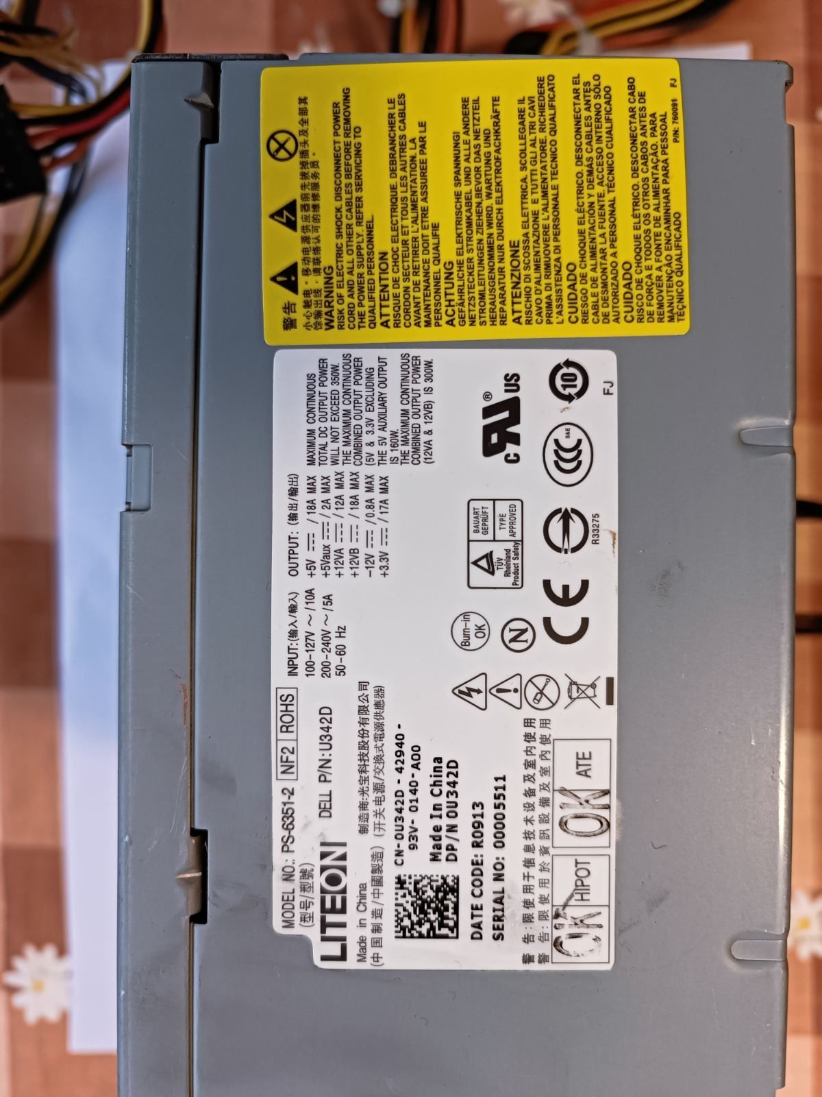 Блок живлення LITEON 350W