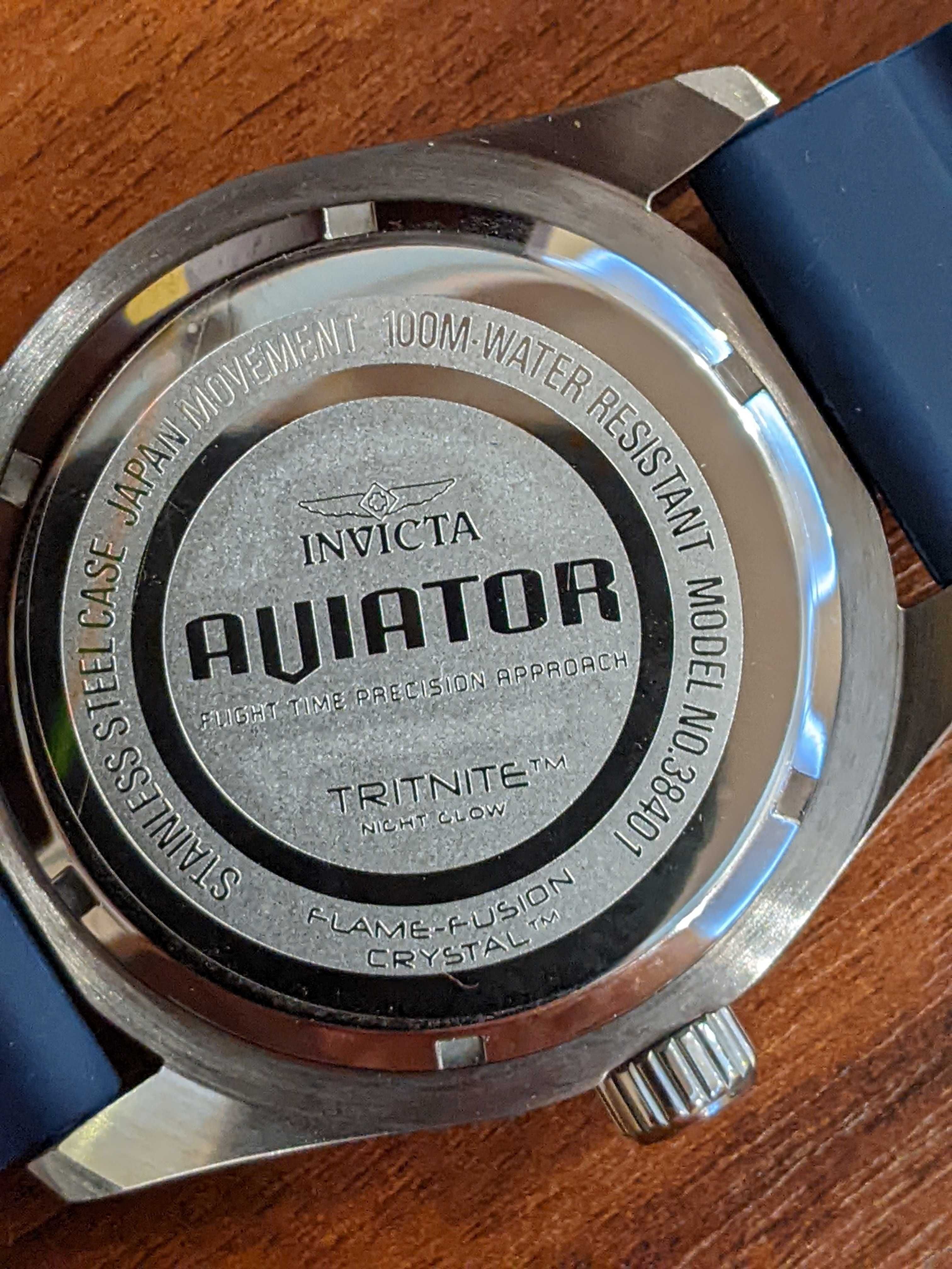 годинник Invicta  Aviator Model: 38401 ,38403