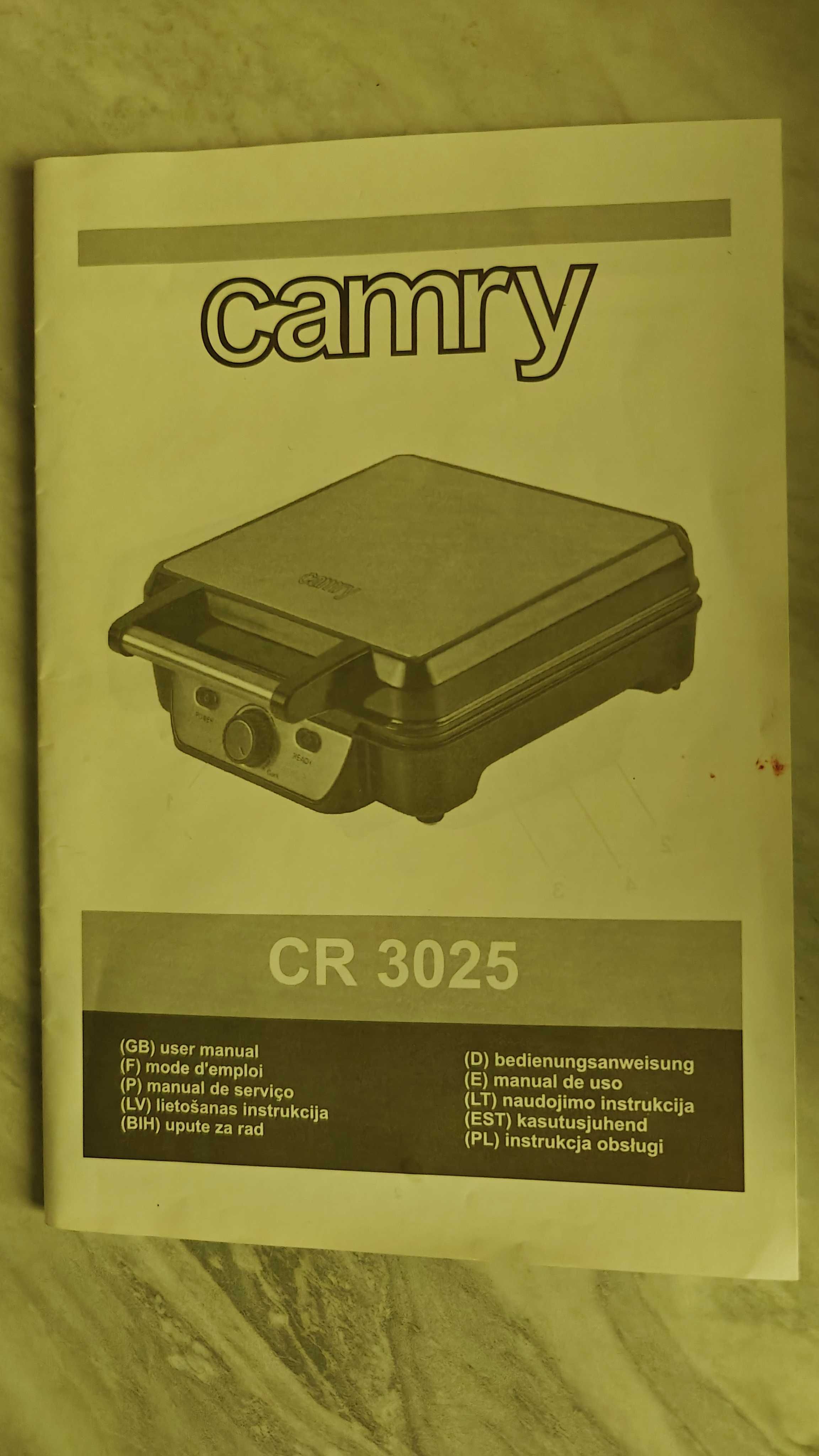 Gofrownica Camry CR3025 , 1150W stan bdb OKAZJA TANIO