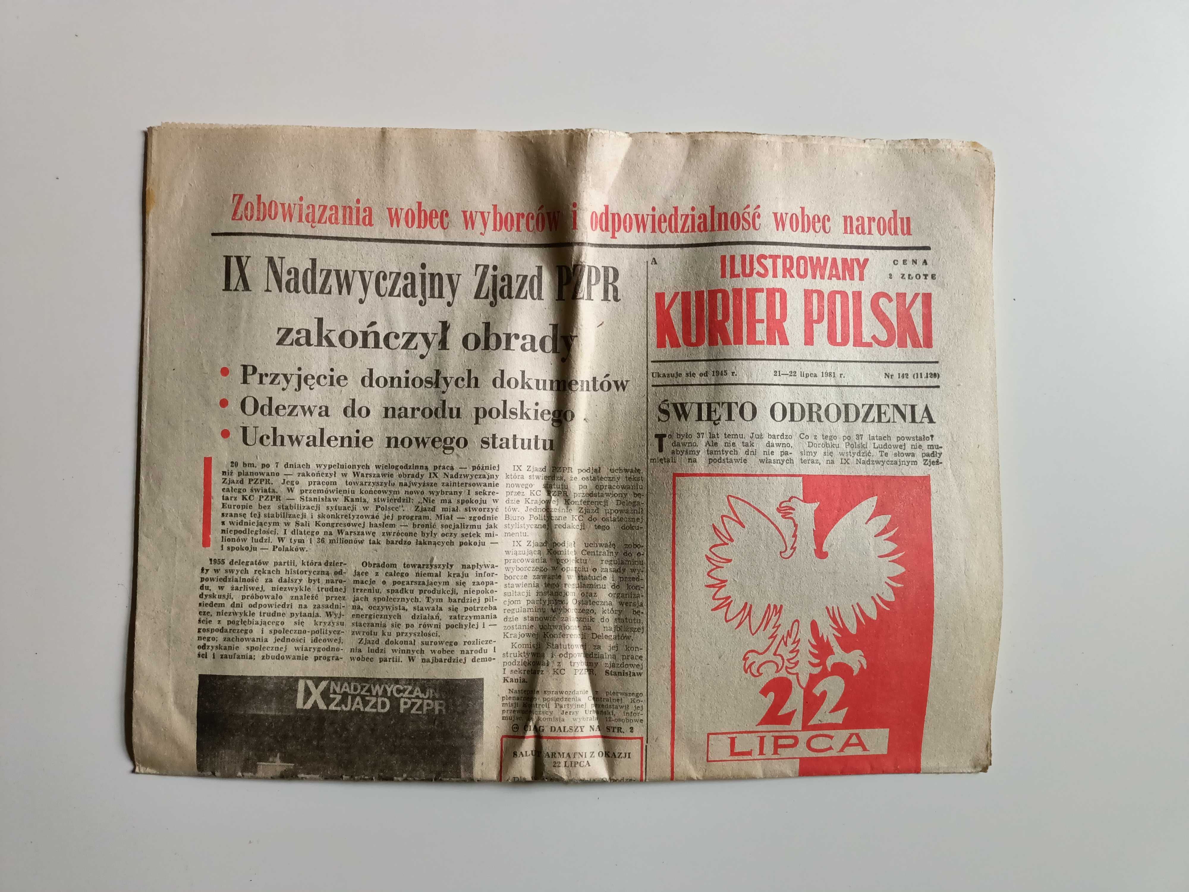 Ilustrowany Kurier Polski PZPR 1981