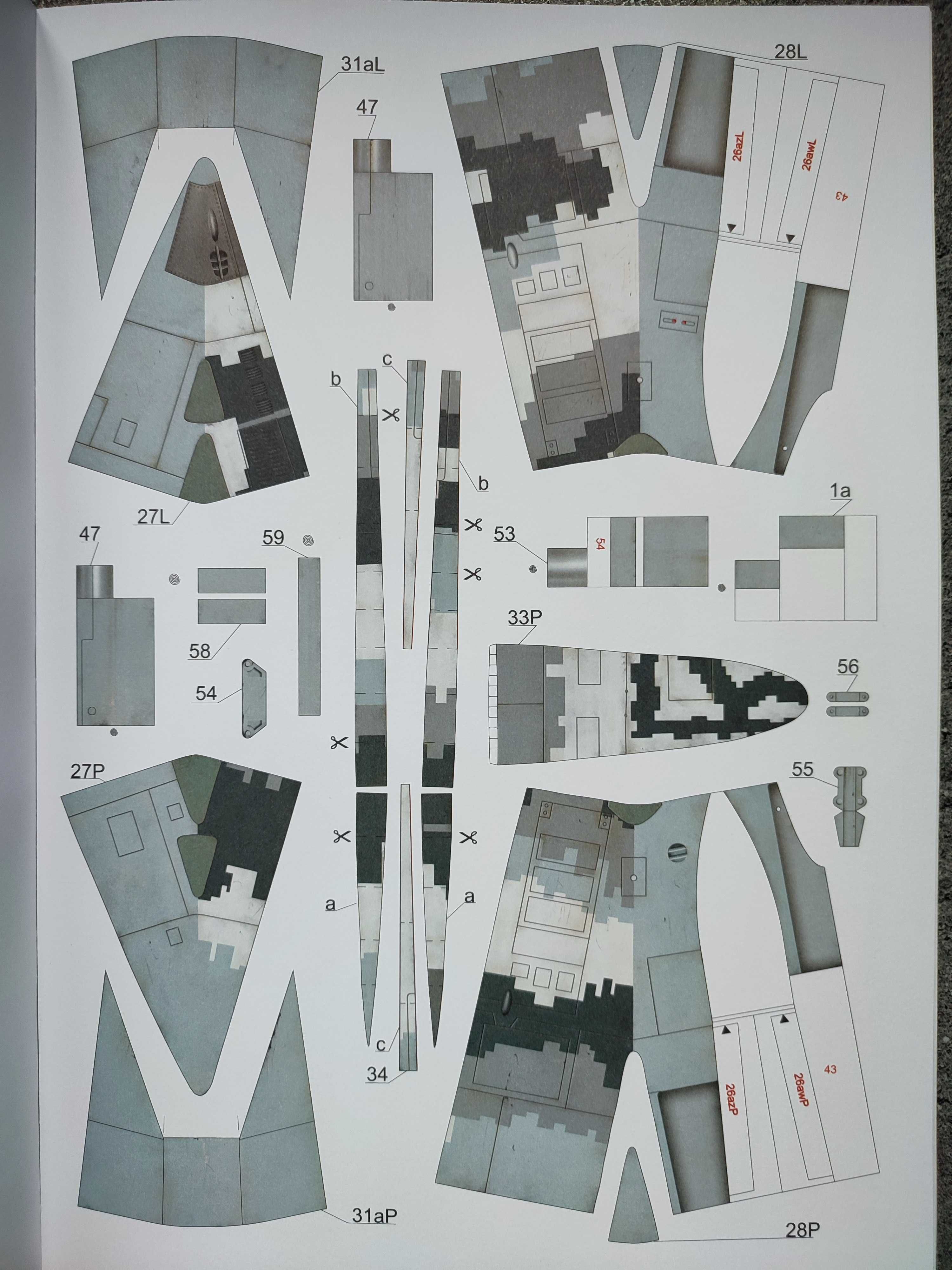 Model kartonowy Angraf 230: samolot Mig-29MU (9,13)