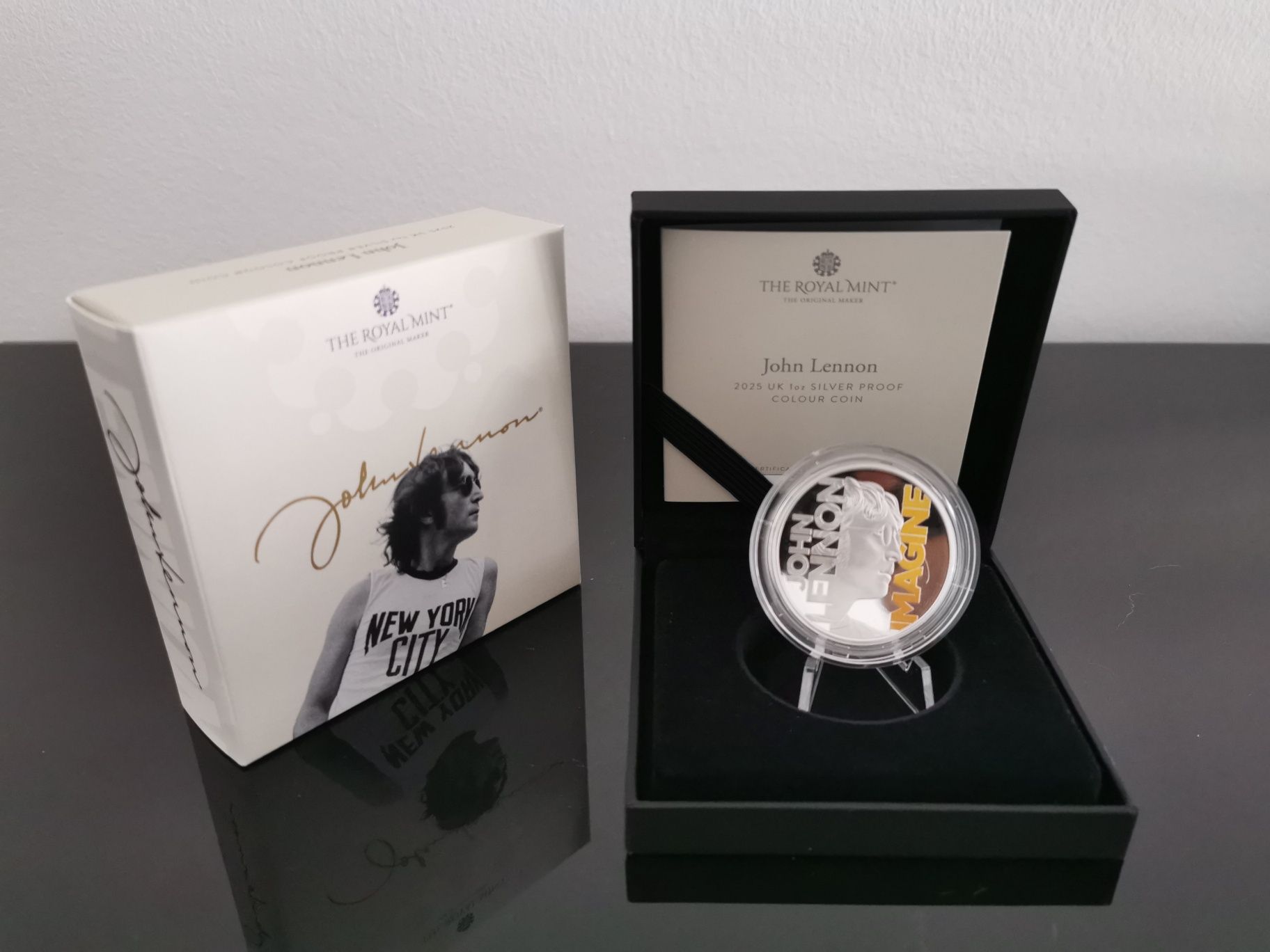 2 pounds Jonh Lennon Prata Proof