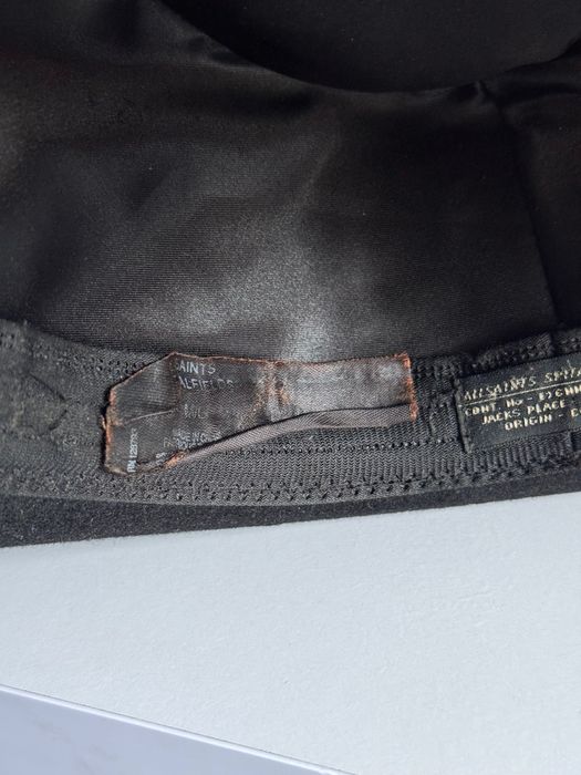 Капелюх федора AllSaints Spitalfields M/L чорний вовна