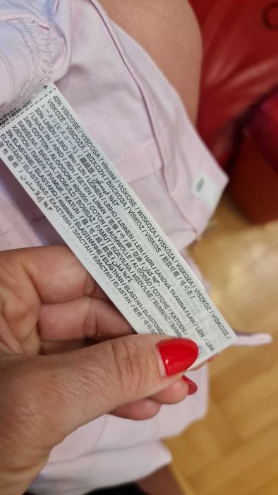 1286a Spodnie cygaterki Mango różowy r. S