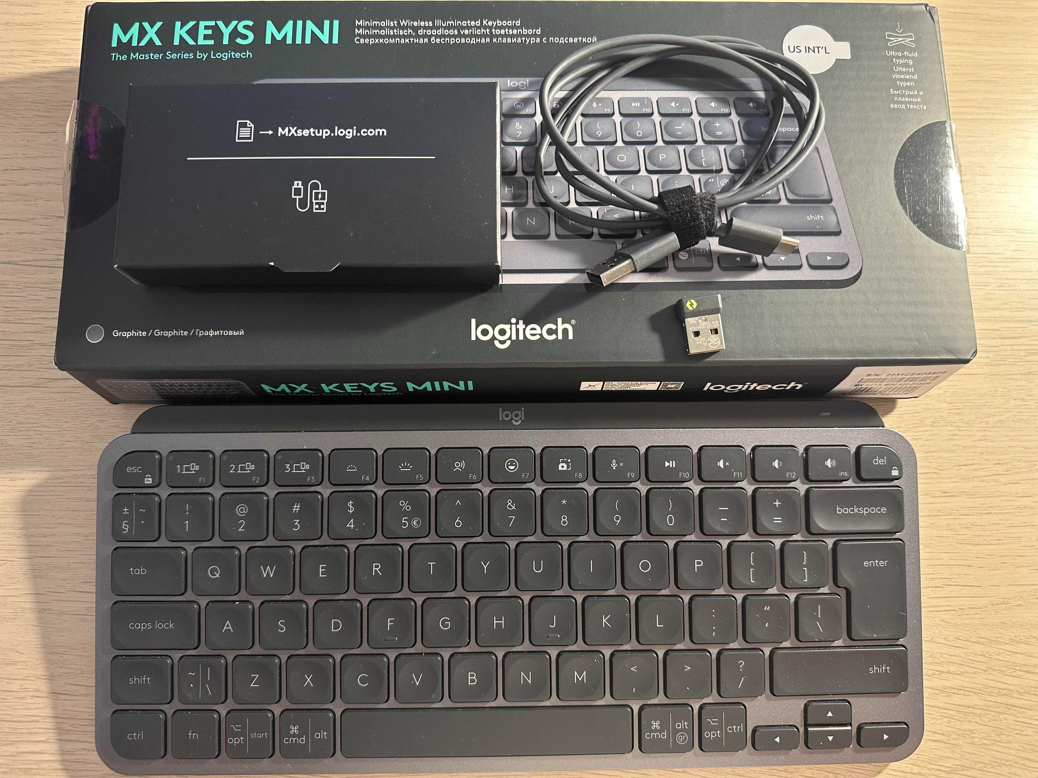 Klawiatura Logitech MX Keys Mini Graphite US GWARANCJA