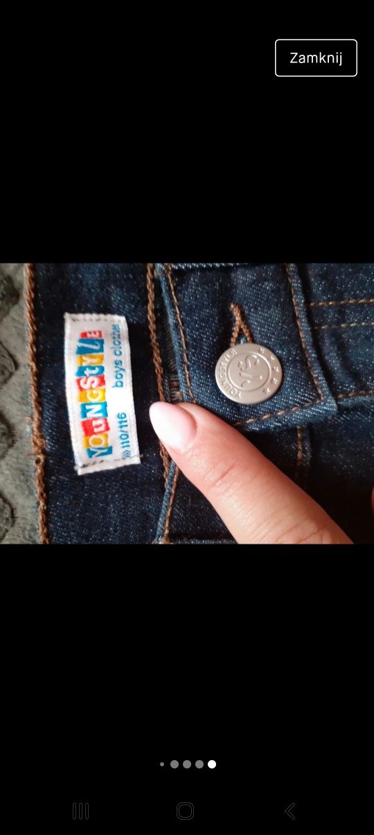 Firmowe 110/116 jeansy firmowe