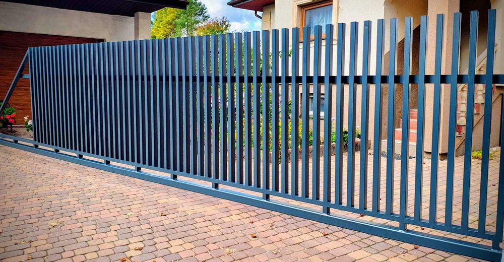 Brama przesuwna grzebieniowa 4–6 m Ocynk, malowana proszkowo