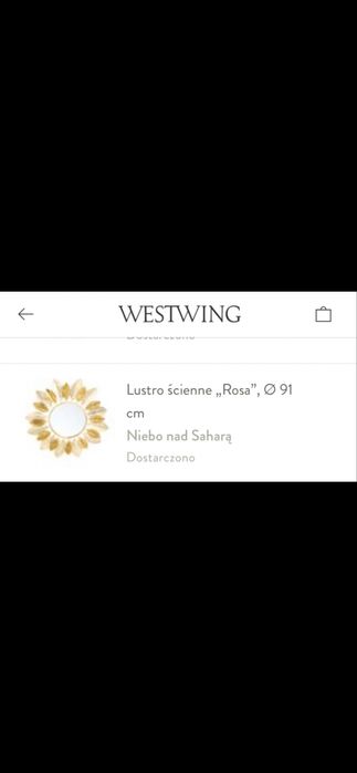 Lustro ścienne ,Rosa’ Ø 91cm