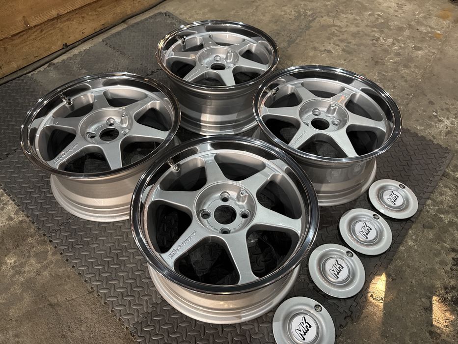 Alufelgi MK Motorsport 4x100 7,5j 16" po renowacji wysylka E30 Golf vw