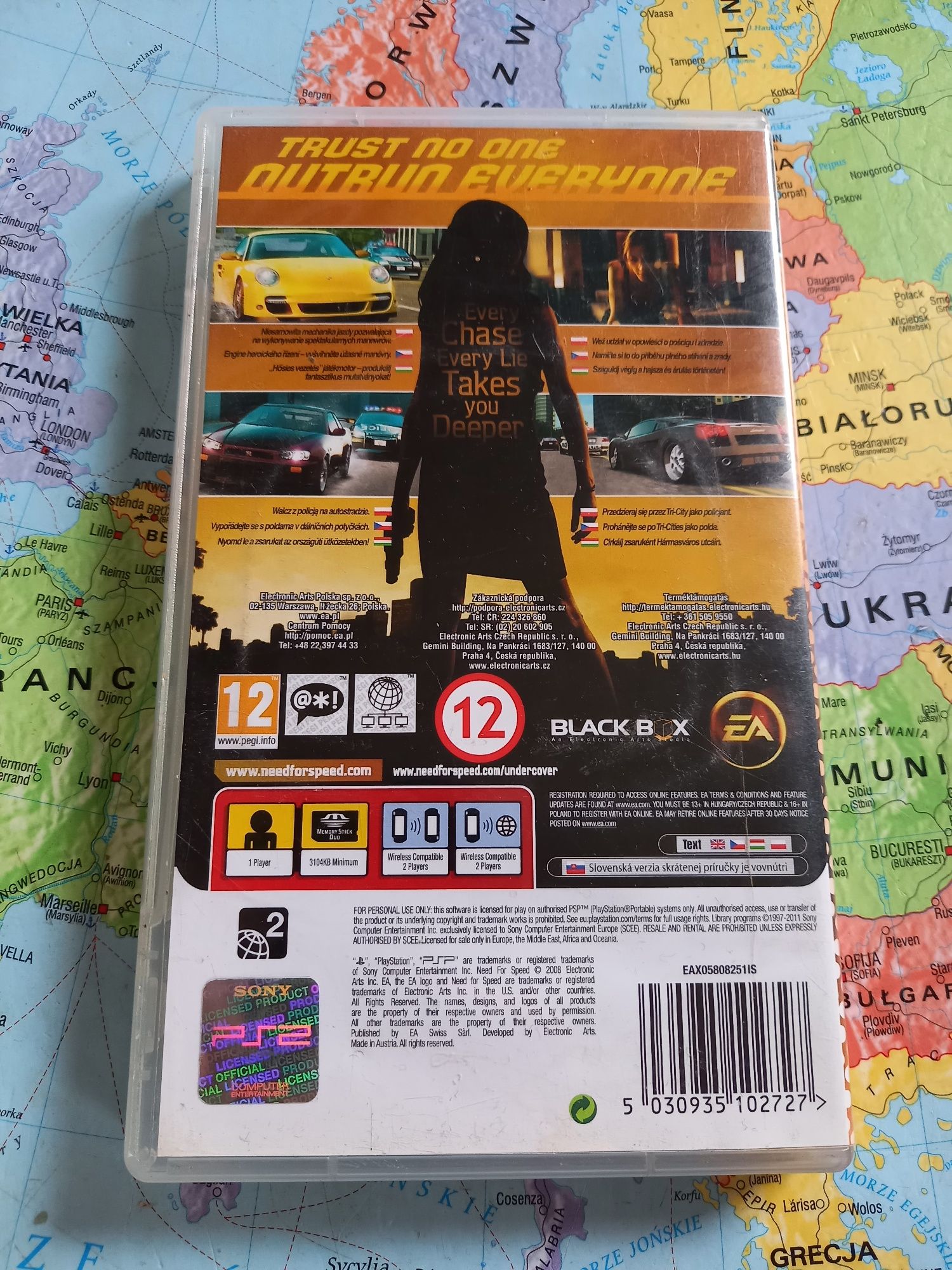 Gra Sony psp need for speed undercover