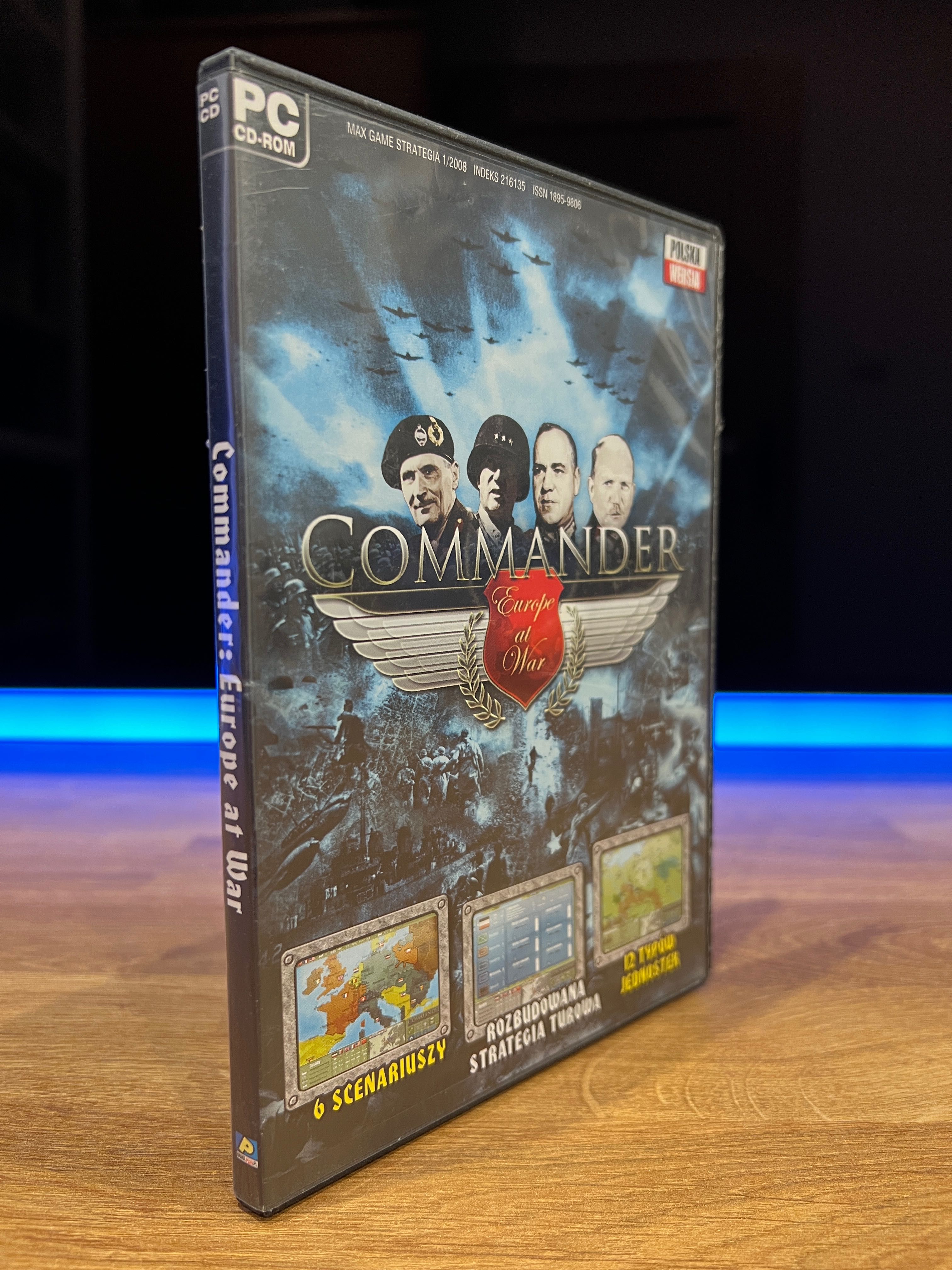 Commander Europe at War (PC PL 2008) kompletne premierowe wydanie