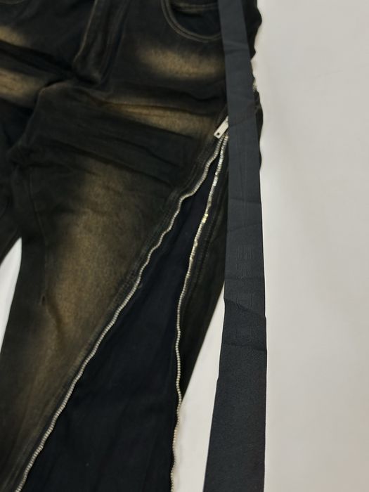 Rick Owens BANANA boot cut faded opium archive джинси сині джинсы клеш