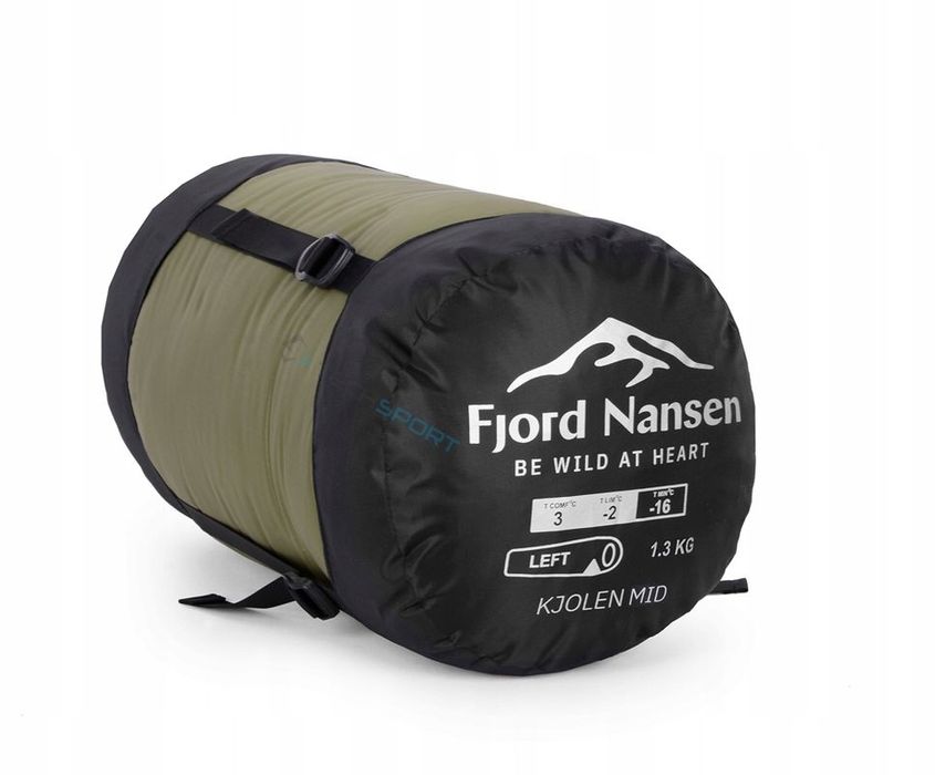 Fjord Nansen Spiwór Kjolen Mid | Oliwkowy | Do -16st | 1,3kg | Prawy