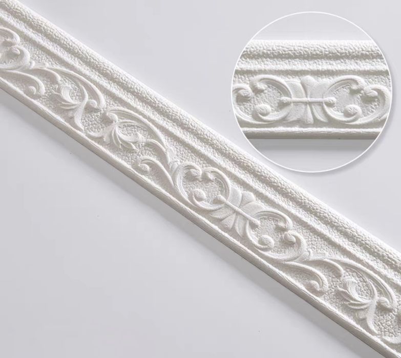 10м  Плинтус клейкий самоклеющейся багеты самоклейка обои рамка