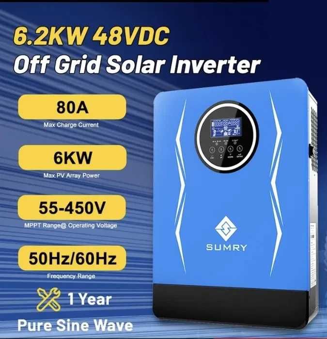 Инвертор гибридный солнечный SUMRY Hybrid Solar 6.2 kWt 48V